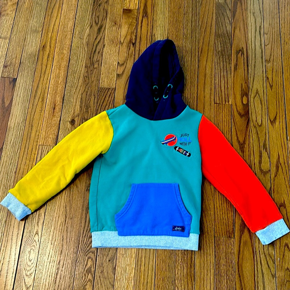 Joules colorful hoodie size 8
